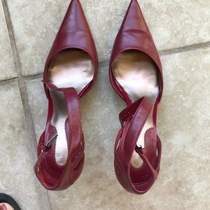 Nine West burgundy heels size 7